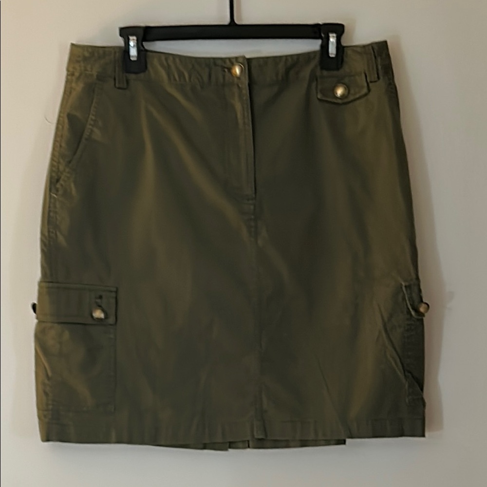 Olive Green Women's Cargo Skirt